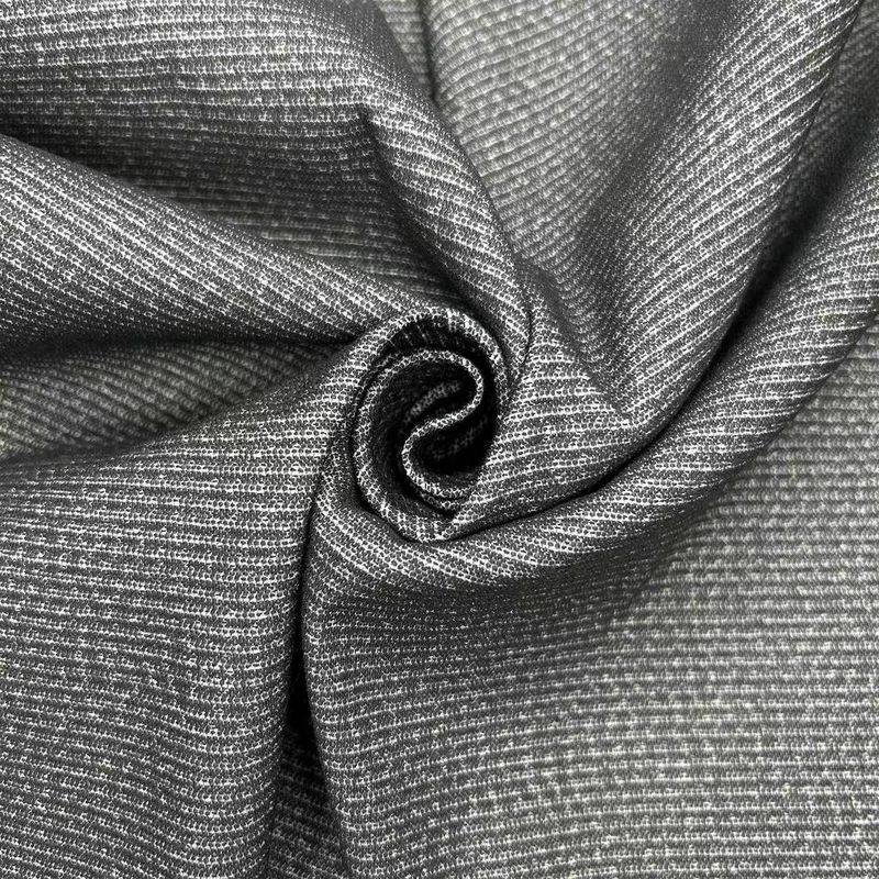 Floating Grid Dual Tone Weft Stretch Stof 75D*75D+40D+150D 97% Polyester 3% Spandex