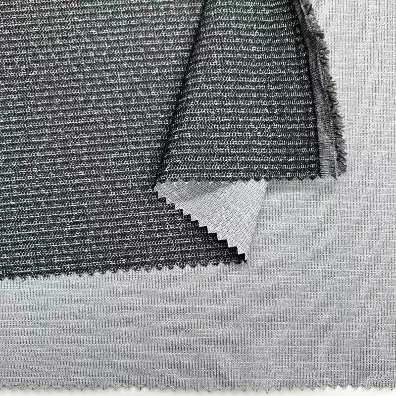 Floating Grid Dual Tone Weft Stretch Stof 75D*75D+40D+150D 97% Polyester 3% Spandex
