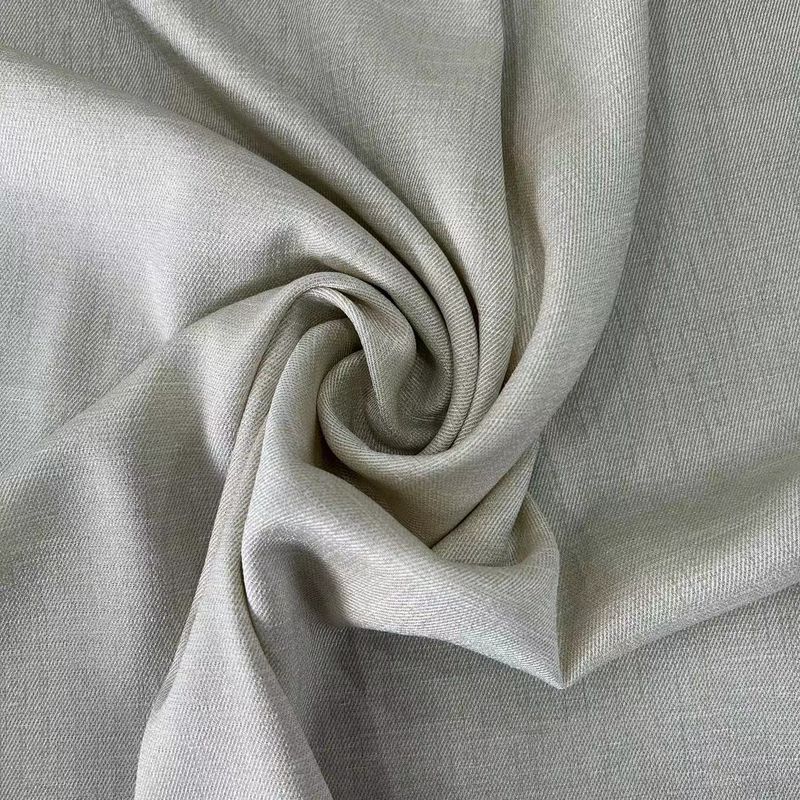 Zwak katoen zoals jacquard Textuurstof voor kleding Weft Stretch Slub Twill Stof