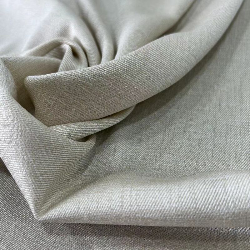 Zwak katoen zoals jacquard Textuurstof voor kleding Weft Stretch Slub Twill Stof