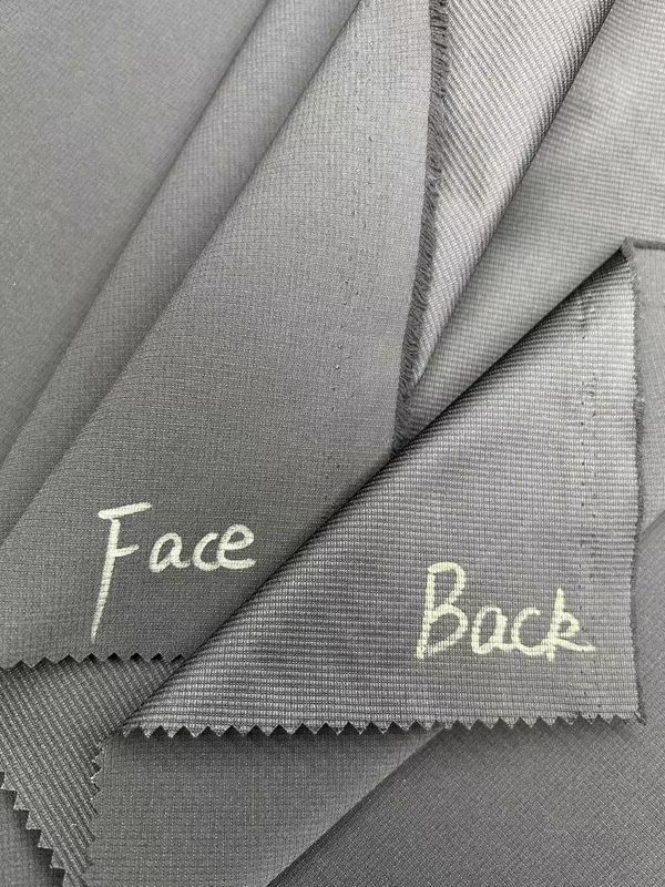 100% polyester laag rekbare gestreepte jacquard textuurstof voor jassen broek sportkleding