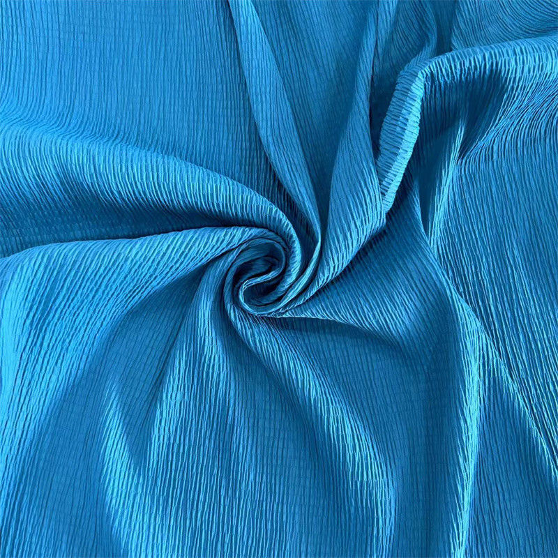 Matte warp gebreide bubbel crepe stof 96GSM 97% nylon 3% spandex voor rokken overhemden