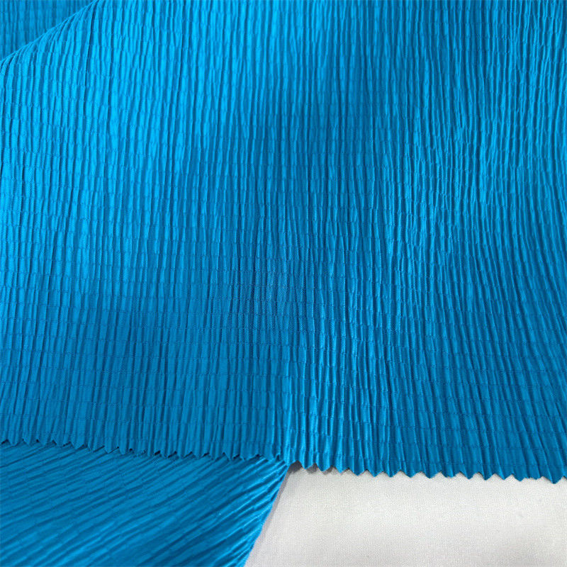 Matte warp gebreide bubbel crepe stof 96GSM 97% nylon 3% spandex voor rokken overhemden