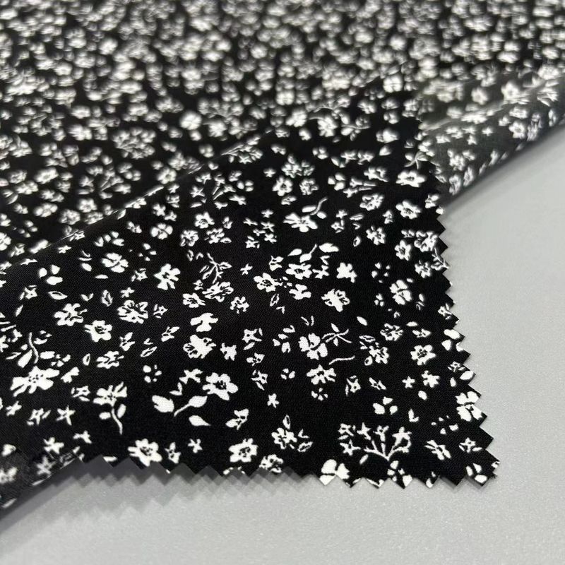 Plain Style Imitatie Zilk Screen Stof Katoen Like Feel 121GSM 50D+50D*50D+50D