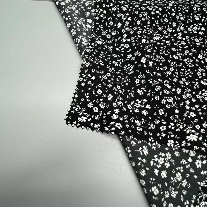 Plain Style Imitatie Zilk Screen Stof Katoen Like Feel 121GSM 50D+50D*50D+50D