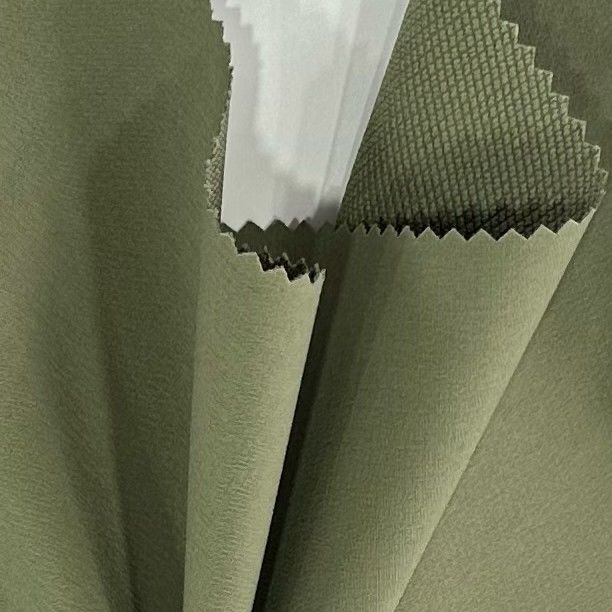 Double Chain Interlock Polyester Stof Vierweg Stretch Voor Jacket / Pak / Sportswear
