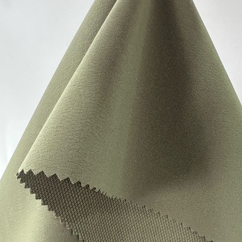 Double Chain Interlock Polyester Stof Vierweg Stretch Voor Jacket / Pak / Sportswear