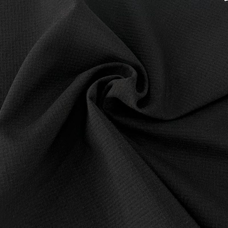 Double Line Grid Recycled Polyester Spandex Fabric 203GSM 150D+40D*150D+40D+150D+40D