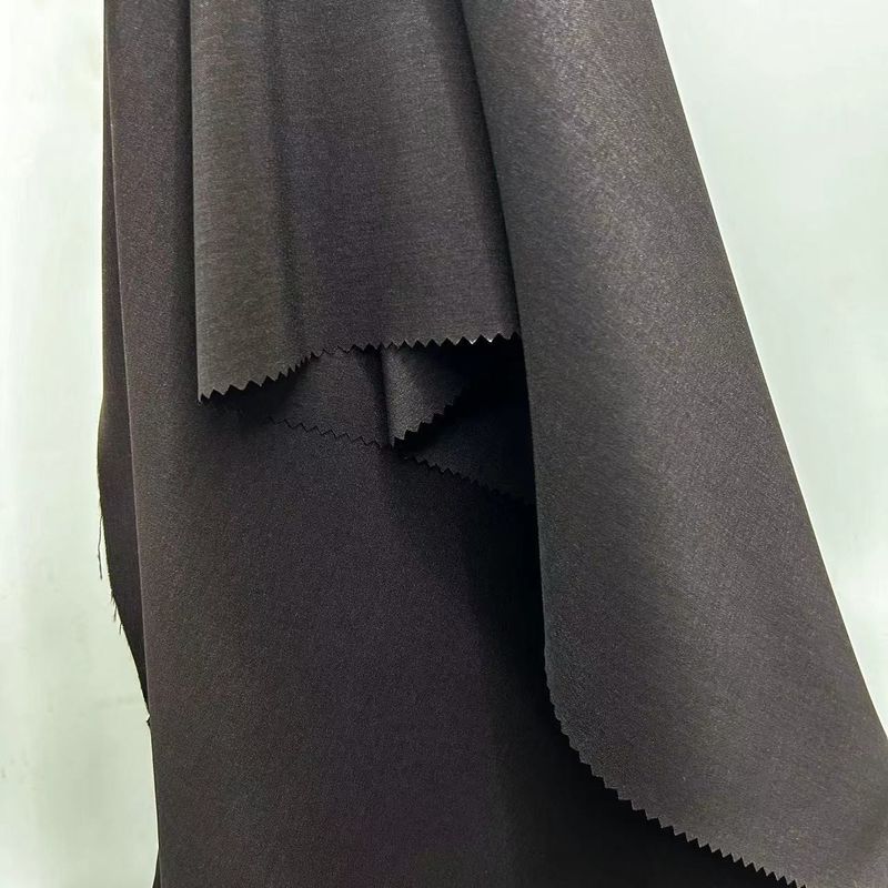 Recycled warp gebreide polyesterstof elastane plain weefsel 170D*170D+40D Voor kleding