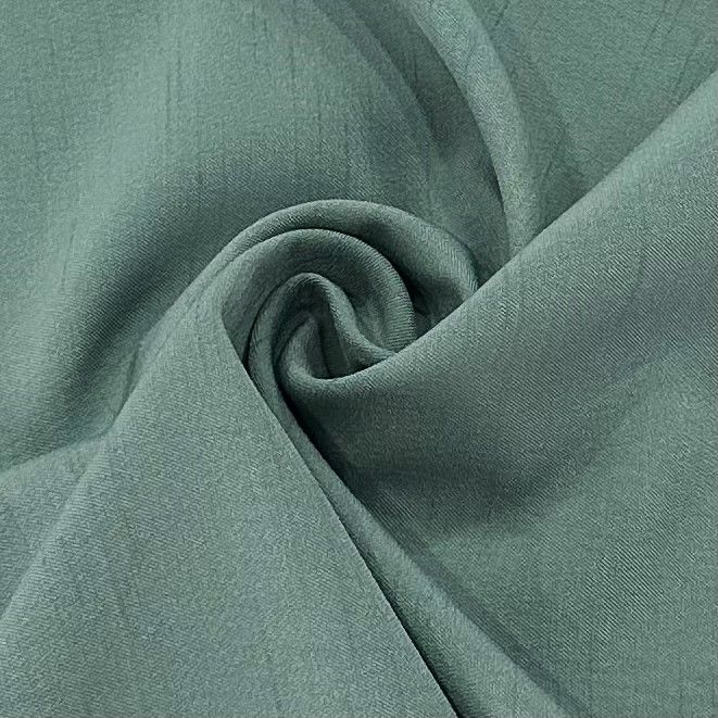 98% polyester 2% spandex cationische polyester stof 137GSM geverfde bamboe blok weefsel elastische twill