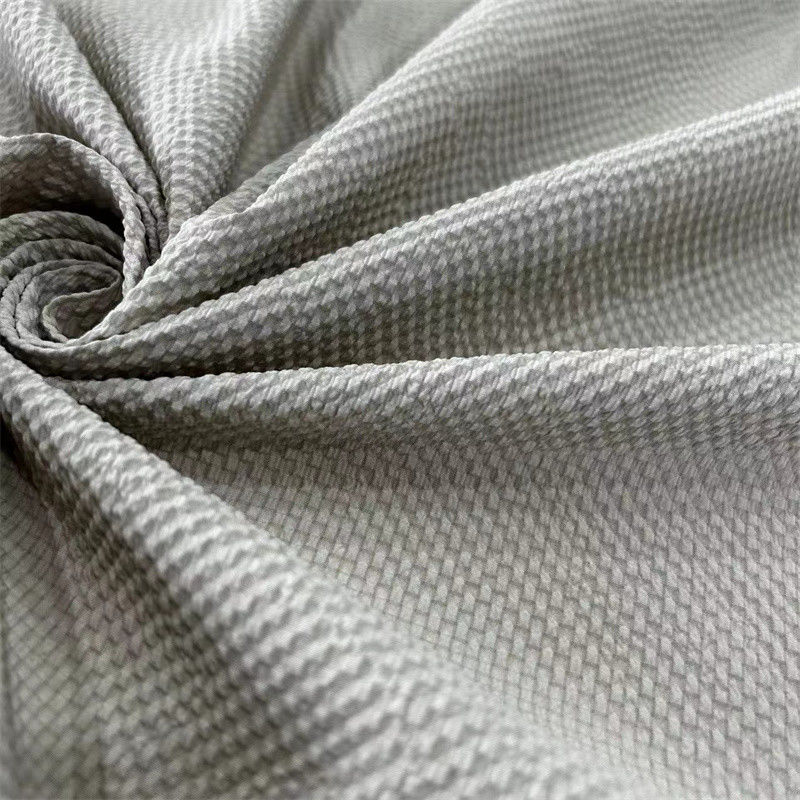 Kledingstof Recycled PET Stof Waterdicht Polyester Bubble Check Stof 75D+50D T400*75D+50D T400