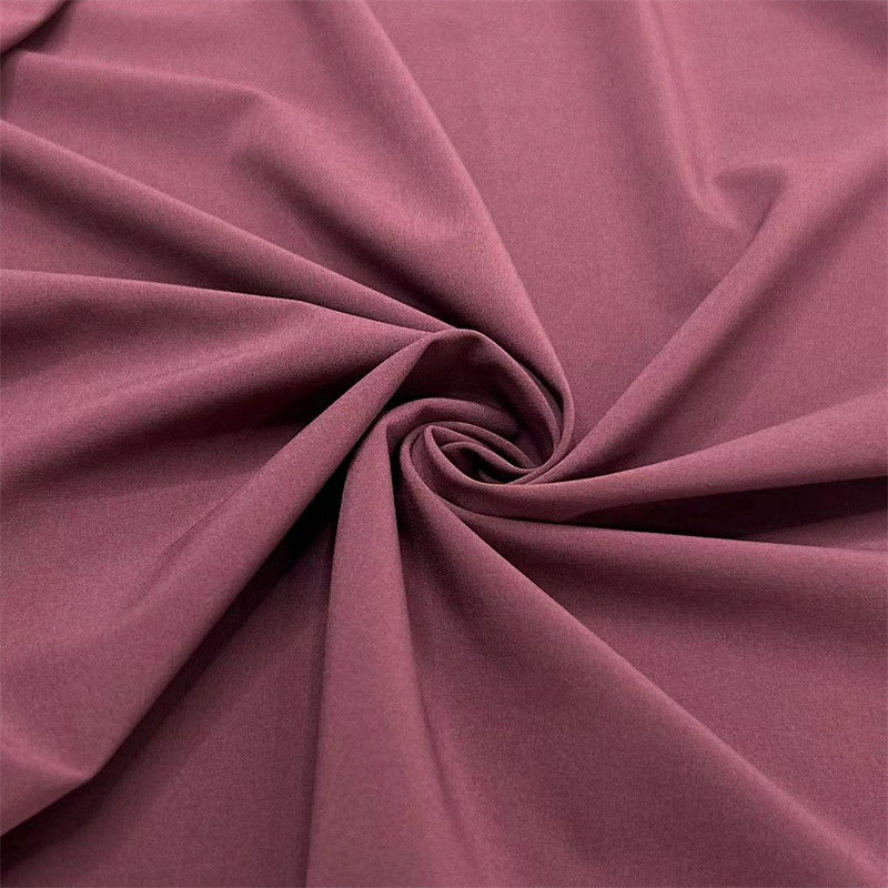 Recycled Sustainable Polyester Plain Weave Fabric 50D Four Way Stretch voor sportkleding