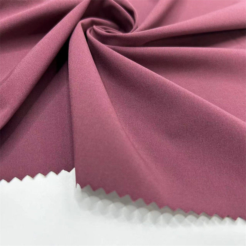 Recycled Sustainable Polyester Plain Weave Fabric 50D Four Way Stretch voor sportkleding