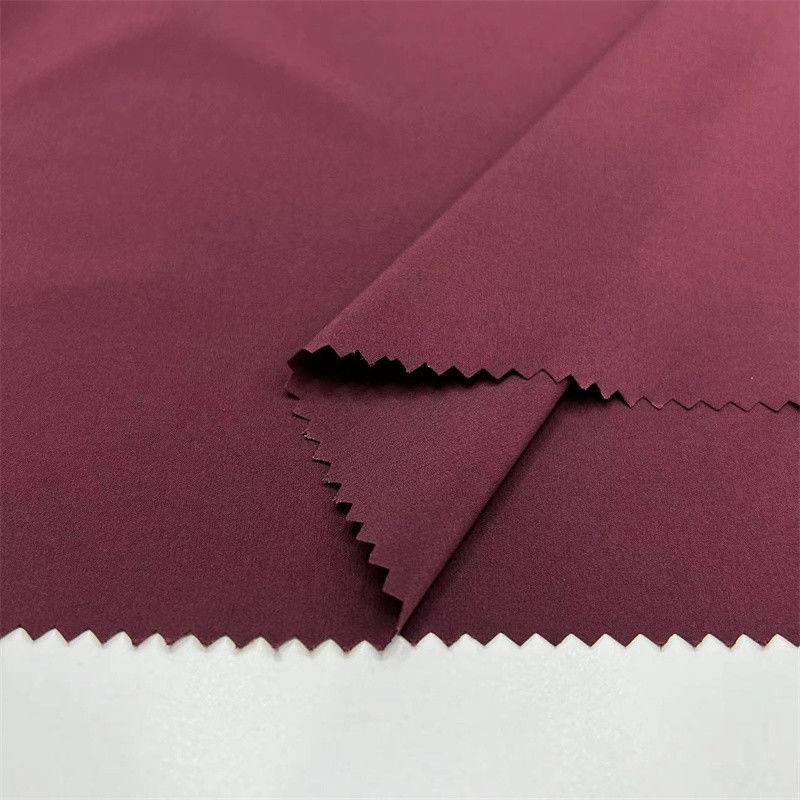 Recycled Sustainable Polyester Plain Weave Fabric 50D Four Way Stretch voor sportkleding