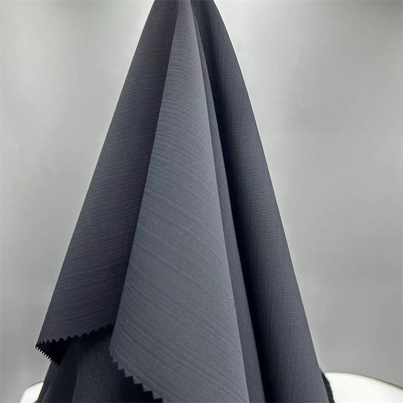 Recycled Polyester Seersucker Stof Low Stretch T400 Linnen als textuur voor outdoor kleding