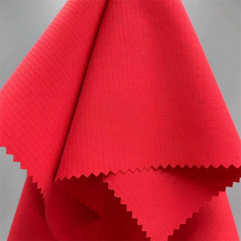 75D Dual Line Grid Stof 75D+40D*75D+40D/2 92% Polyester 8% Spandex 133GSM 57