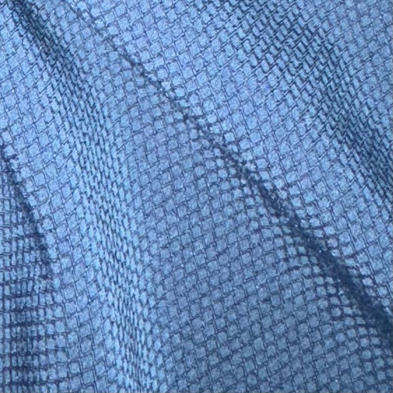 gerecycled premium polyester dubbele garen afwijking stretch diamant geruite stof 75D+40D*75D+40D 145GSM