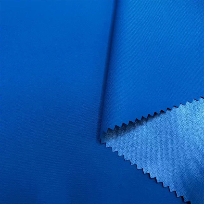 2/2 Blackout Recycled Twill Stof Gelamineerd Met TPU Film 100% Recycled Poly Voor Het Maak Van Trench Coats Jackets