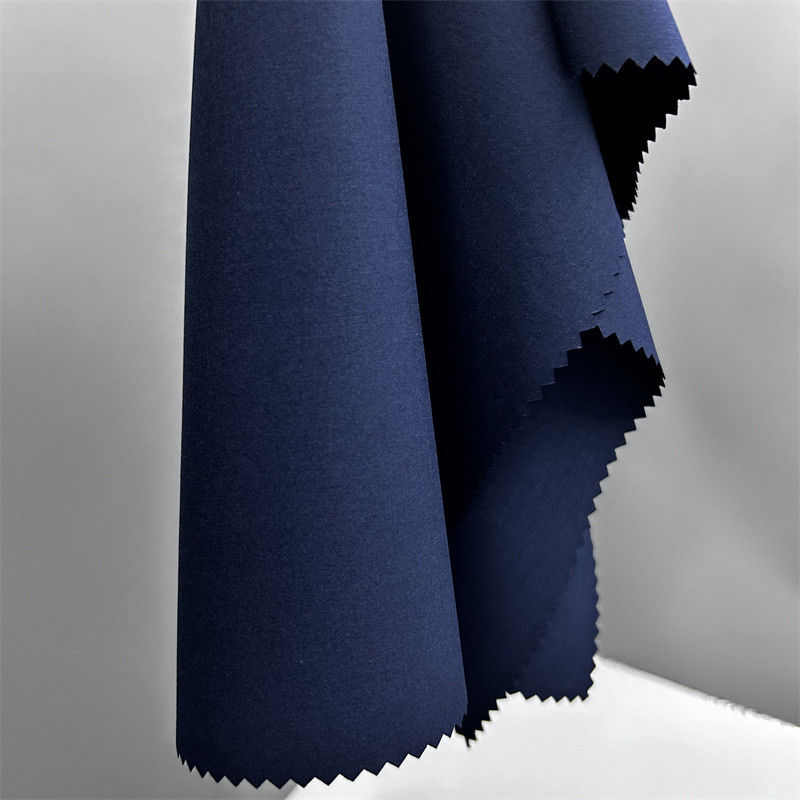 Recycled Plain Weave Vierweg Stretch Stof 75D+40D*150D+40D 94% Recycled Polyester 6% Spandex 166GSM