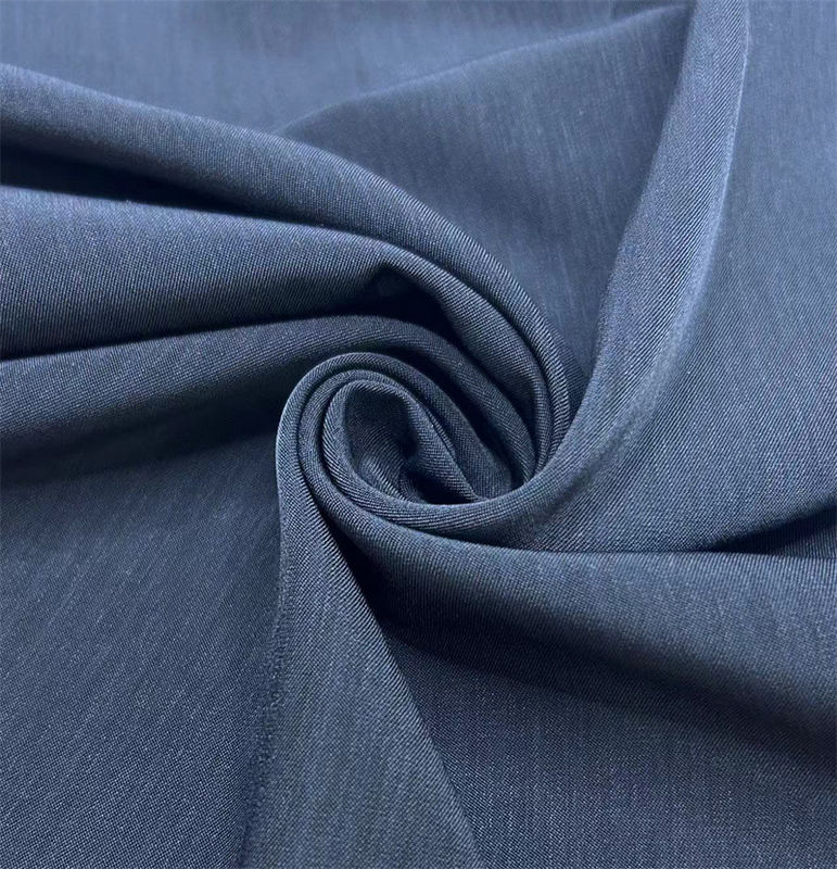 Matte half twill verticale streep gewassen fluweel overhemd / blouse rok jas / jas gerecycled polyester stof groothandel