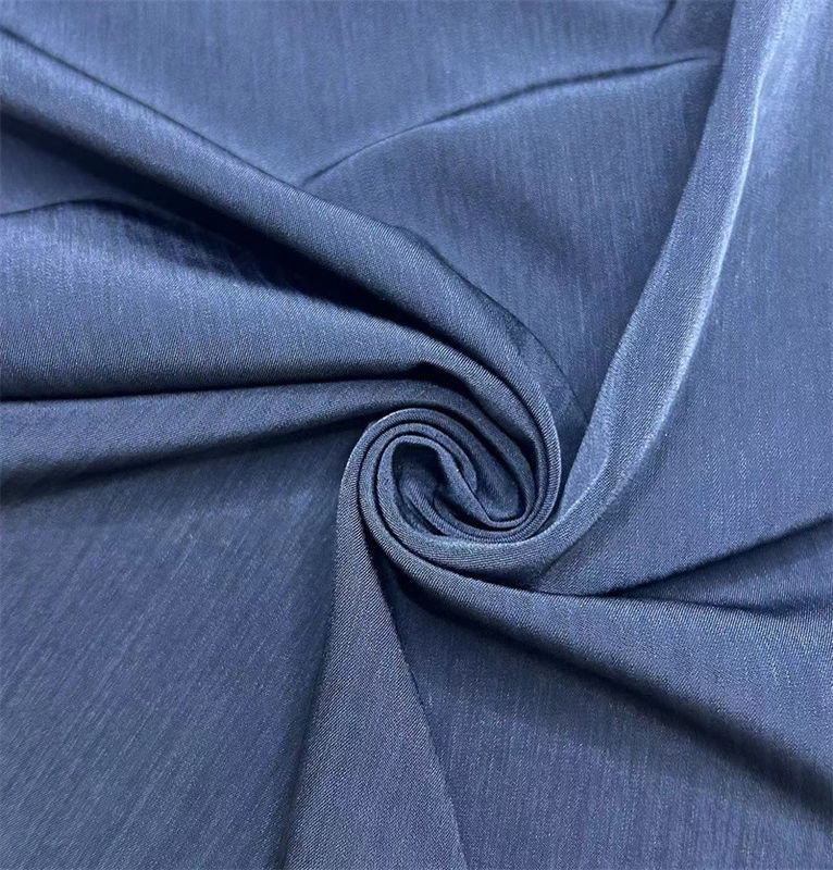 Matte half twill verticale streep gewassen fluweel overhemd / blouse rok jas / jas gerecycled polyester stof groothandel
