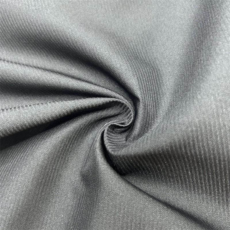 150D Low Stretch Recycled Polyester Twisted Twill Stof Met Verticale Strepen 150D*150D Dresses And Skirts