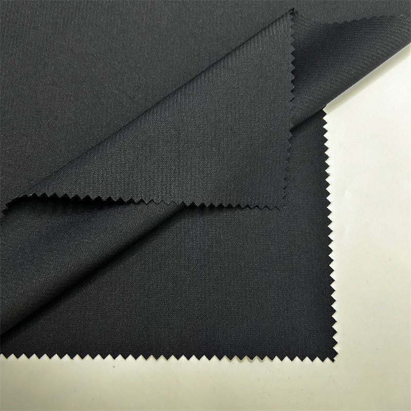 150D Low Stretch Recycled Polyester Twisted Twill Stof Met Verticale Strepen 150D*150D Dresses And Skirts
