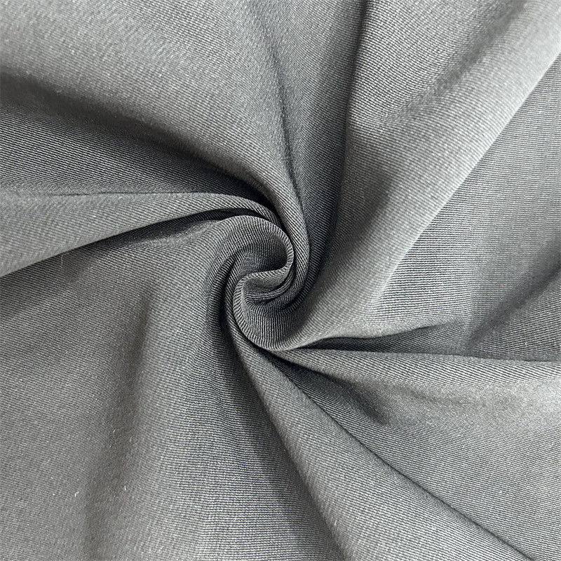 Koele zijde katoen mengsel T800 Twist 100% gerecycled polyester stof voor jassen jassen broeken broeken