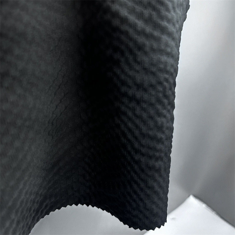Polyester T400 Verticale streep Pearl Dot 75D Cation+75DT400*75D Verticale streep Convex Bubbles Effect