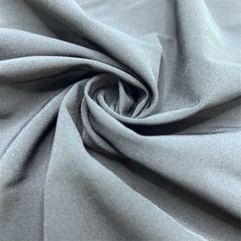 75D Recycled Polyester Spandex Stof Mat 2/1 Twill Vierzijdige Elastiek 75D+40D*75D+40D Oppervlak Delicaat